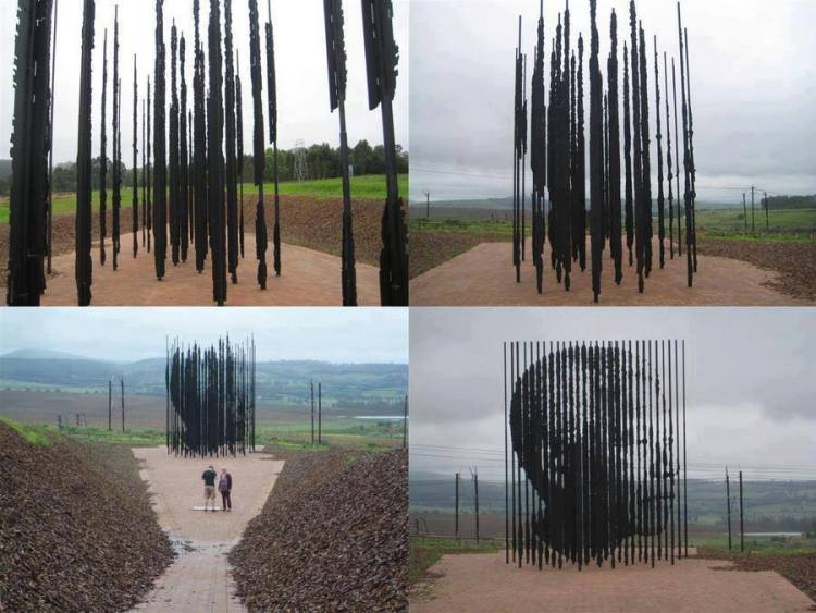 Sculpture of Nelson Mandela by artist Marco Cianfanelli